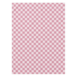 Toalha De Mesa Padrão xadrez rosa poeirado