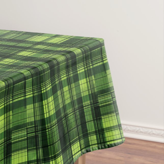 Toalha De Mesa Padrão xadrez verde fofo (Posição Original)