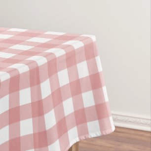 Toalha De Mesa Padrões de Gingham Retroativos, Rosa e Listras Br