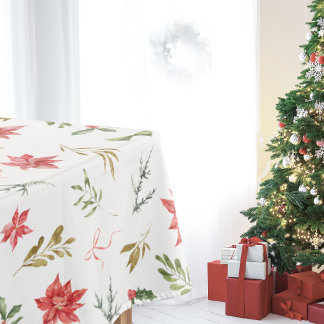 Toalha De Mesa Padrões de granizo de Natal para aquarelas festiva