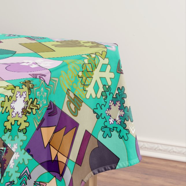 Toalha De Mesa Padrões de Natal (Posição Original)
