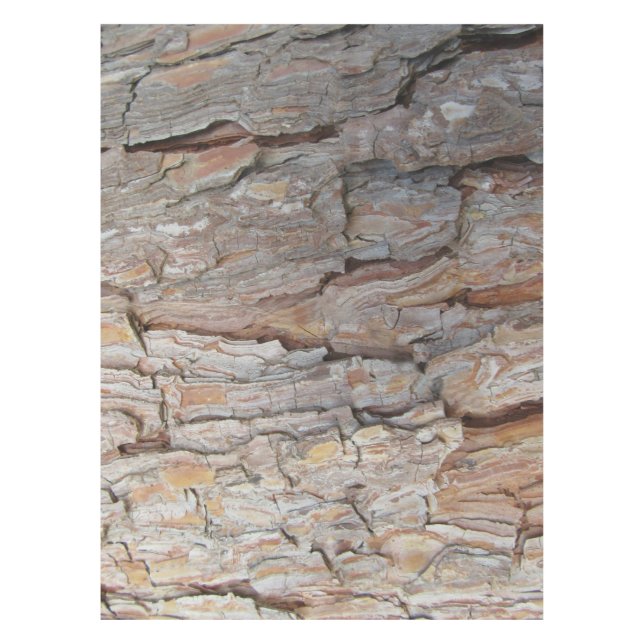 Toalha De Mesa Padrões de outono de Latido de árvore (Frente)