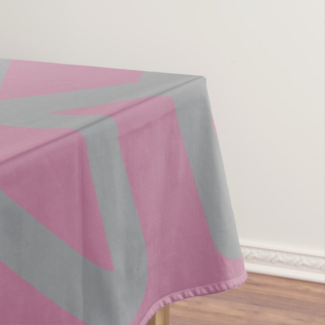 Toalha De Mesa Padrões Escandinavos Rosa  (Posição Original)