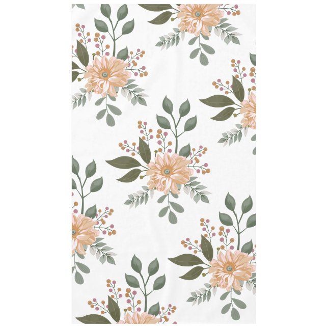 Toalha De Mesa Padrões Florais Tablecloth (Frente)