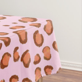 Toalha De Mesa Padrões Leopardo Modernos Imprimem o Rosa Vermelho