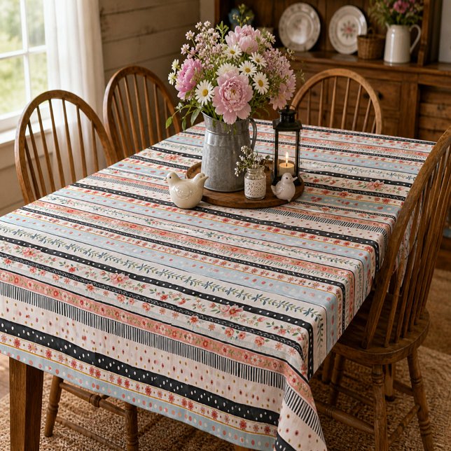 Toalha De Mesa Padrões mistos shabby chic (Criador carregado)
