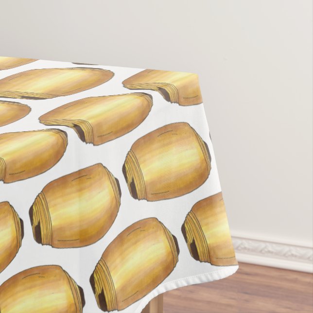 Toalha De Mesa Pain au Chocolat Comida francesa Croissant Paery C (Posição Original)