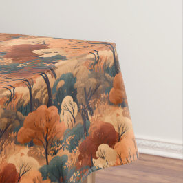 Toalha De Mesa Paisagem da Floresta de outono em camadas - Flores