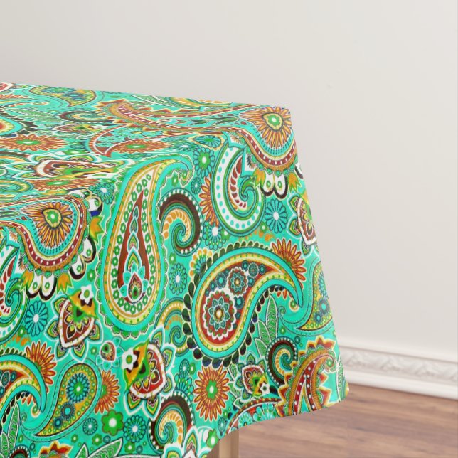 Toalha De Mesa Paisley Cloroso Moderno (Posição Original)