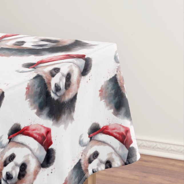 Toalha De Mesa Panda Natal (Posição Original)