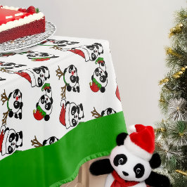 Toalha De Mesa Pandas de Natal