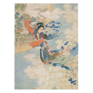 Toalha De Mesa Pano de mesa chinês da deusa da lua
