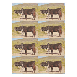 Toalha De Mesa Pano de mesa feito sob encomenda de "vacas Brown
