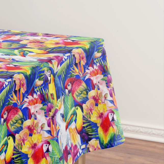 Toalha De Mesa Papagaios da aguarela (Posição Original)