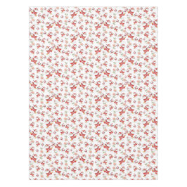 Toalha De Mesa Papai Noel Festivo, Flamingo e Padrão Floral Rosa
