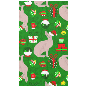 Toalha De Mesa papais noeis de gato sphynx de natal sphynx sphinx