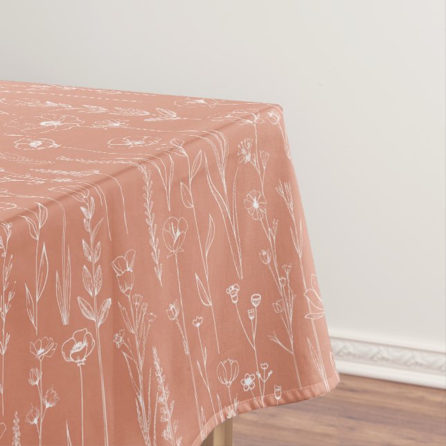 Toalha de mesa para chá de bebê de flor silvestre  (Posição Original)