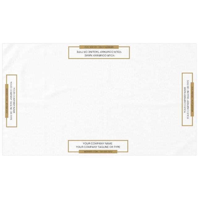 Toalha de mesa para feira comercial 60"x104" Doura (Frente (Horizontal))