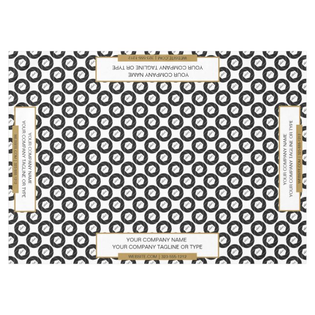 Toalha de mesa para feira comercial 60"x84" Dourad (Frente (Horizontal))
