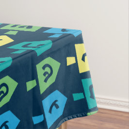 Toalha de mesa para festa do pião de Hanukkah