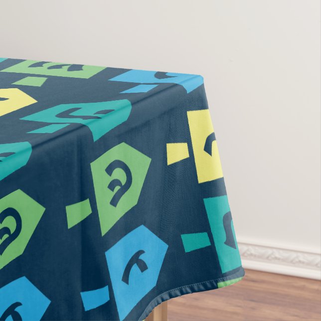 Toalha de mesa para festa do pião de Hanukkah (Posição Original)