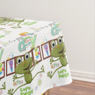 Toalha De Mesa Parabéns Sapo Tablecloth Família Amigos