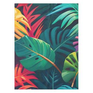 Toalha De Mesa Paraíso de Aquarela Foliar Tropical