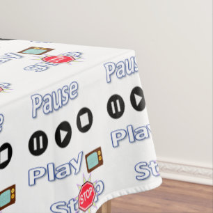 Toalha De Mesa Parar Pausar Tablecloth Play