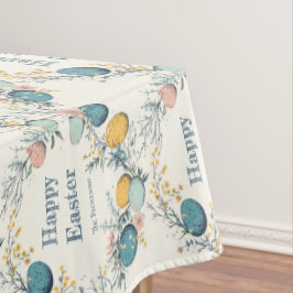 Toalha De Mesa Páscoa Inglesa Personalizada para Ovos
