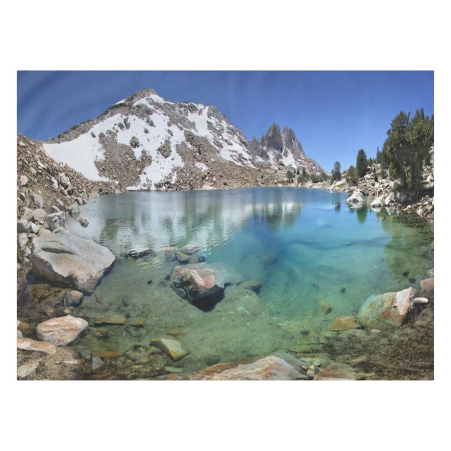 Toalha De Mesa Pass Tarn - Johm Muir Trail (Frente (Horizontal))