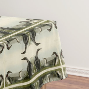 Toalha De Mesa Pássaros de Audubon com trote negra