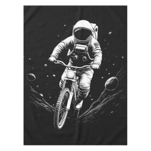 Toalha De Mesa Passeio de Bicicleta do Astronauta Cósmico Aventur