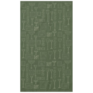 Toalha De Mesa Passover 60/104 Tablecloth "Passover Wine & Matza"