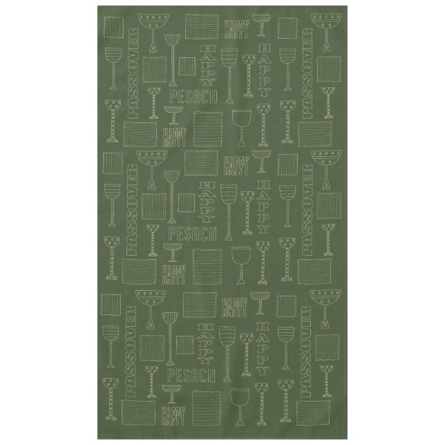Toalha De Mesa Passover 60/104 Tablecloth "Passover Wine & Matza" (Frente)