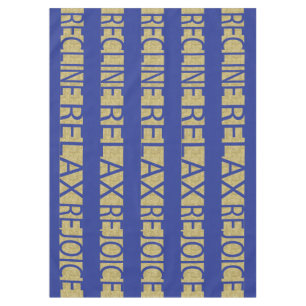 Toalha De Mesa Passover 60/84" Tablecloth Passover R & R Bl/Gld
