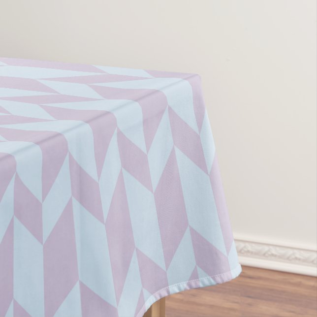 Toalha De Mesa Pastel em Pó com Stripe Cevon com Seta de Dois Ton (Posição Original)