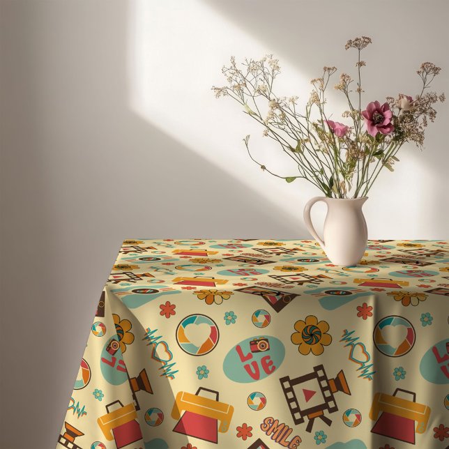 Toalha De Mesa Pastel Groove Tablecloth 60s Style Dining Flair (Pastel Groove Tablecloth 60s Style Dining Flair)