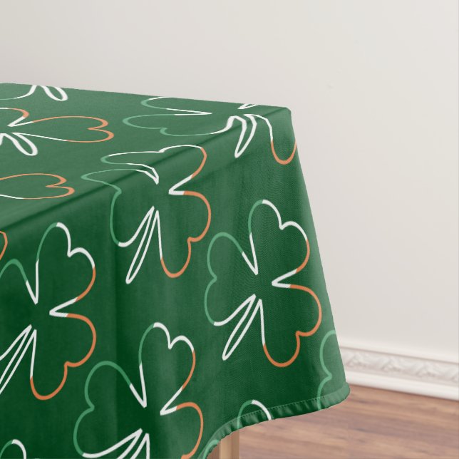 Toalha De Mesa Patrick Shamrock Irish Clovers Pattern (Posição Original)