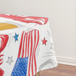 Toalha de Mesa Patriótica Bandeira Americana Lagos