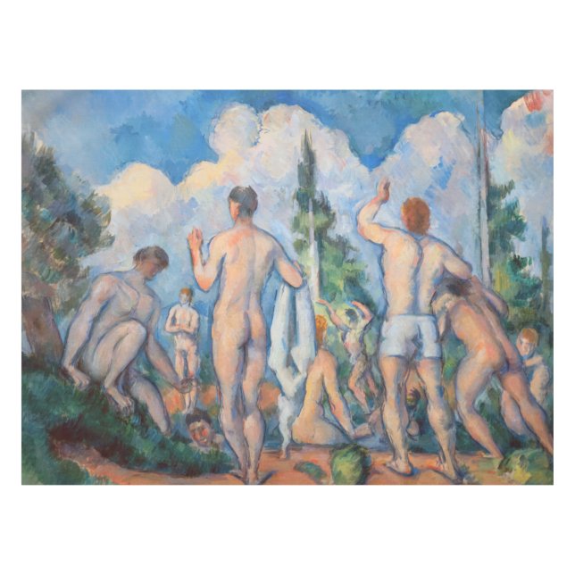 Toalha De Mesa Paul Cezanne - Banhistas (Frente (Horizontal))