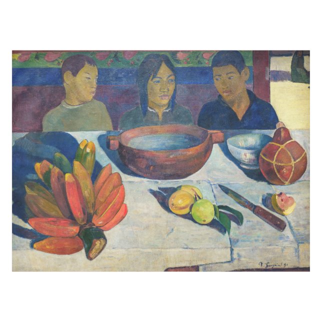 Toalha De Mesa Paul Gauguin - A Refeição / Bananas (Frente (Horizontal))