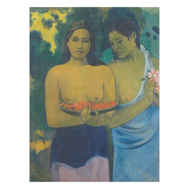 Toalha De Mesa Paul Gauguin - Duas Mulheres Tahitianas (Frente)