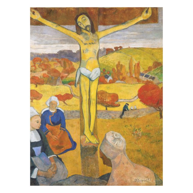 Toalha De Mesa Paul Gauguin - O Cristo amarelo (Frente)