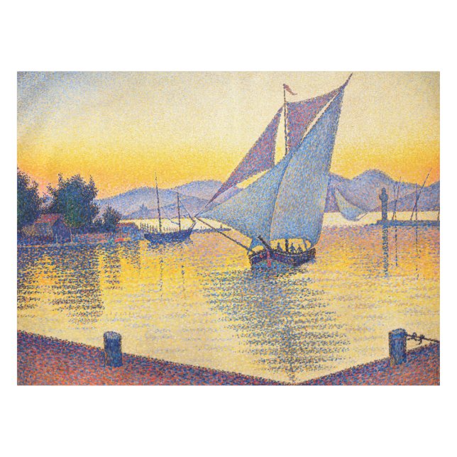 Toalha De Mesa Paul Signac - A Porta do Sunset, Opus 236 (Frente (Horizontal))