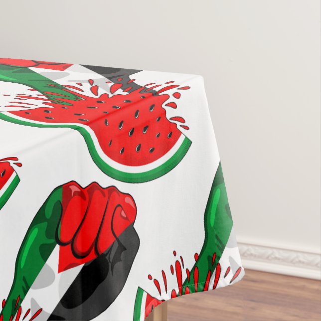 Toalha De Mesa Pé de resistência da Palestina em Watermelon (Posição Original)
