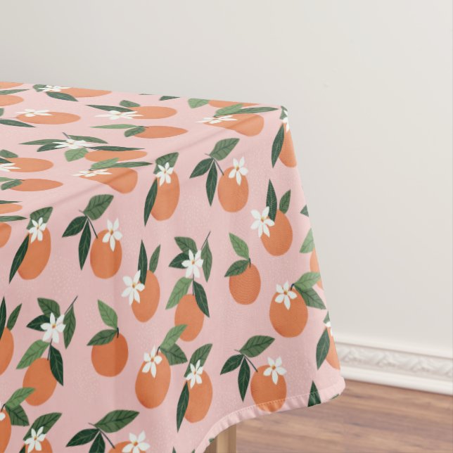 Toalha De Mesa Peach Orange Juice Patterno (Posição Original)