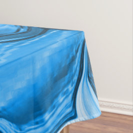 Toalha De Mesa Pedras redondas em tons de azul real