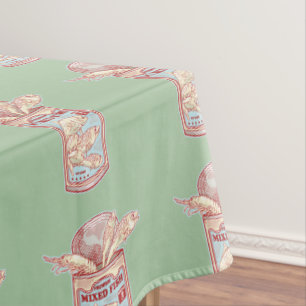 Toalha De Mesa Peixe enlatado engraçado