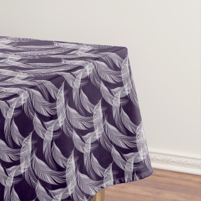 Toalha De Mesa Penas brancas flutuantes (Posição Original)