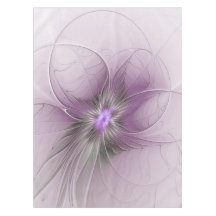 Pequena Beleza Moderno Cinza Mauve Arte Fractal Fl